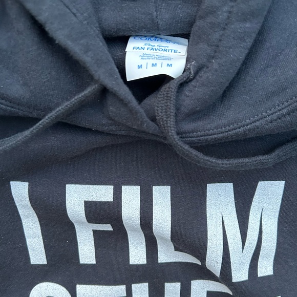 I FILM STUFF Black Hoodie Sweatshirt Medium - Picture 2 of 2